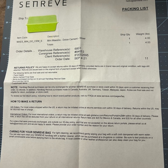 Senreve Mini Maestra in Silver - Picture 15 of 15